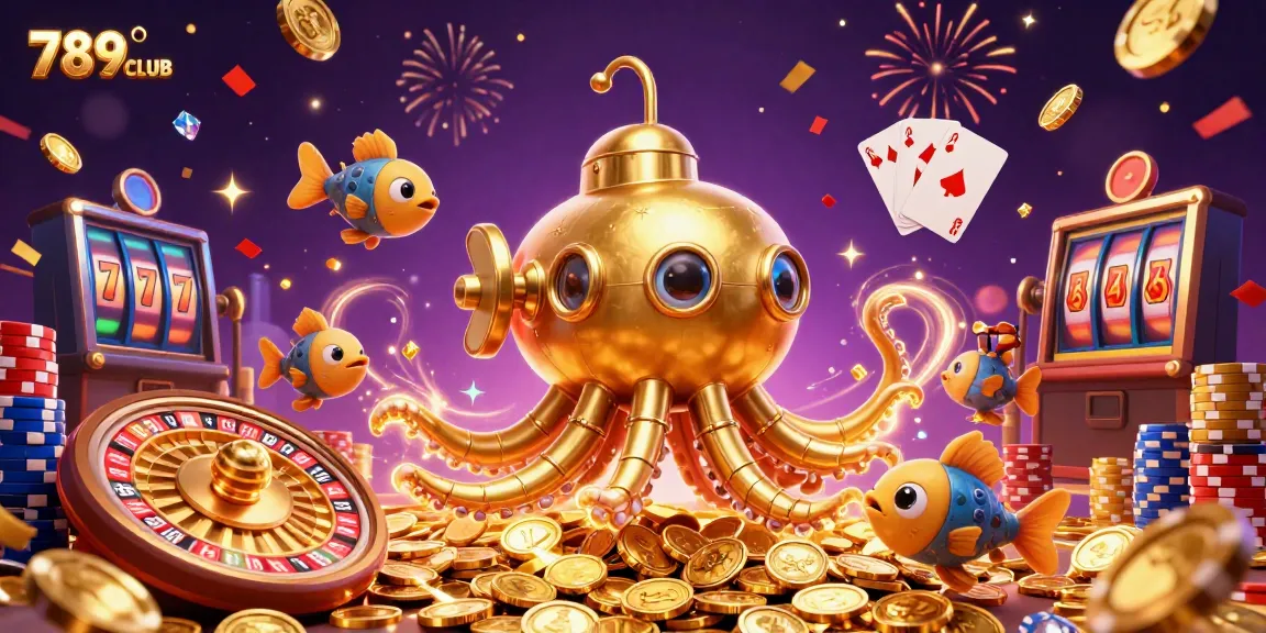 Experience thrilling wins with 789CLUB's vibrant casino games amidst celebratory elements and rich visuals.