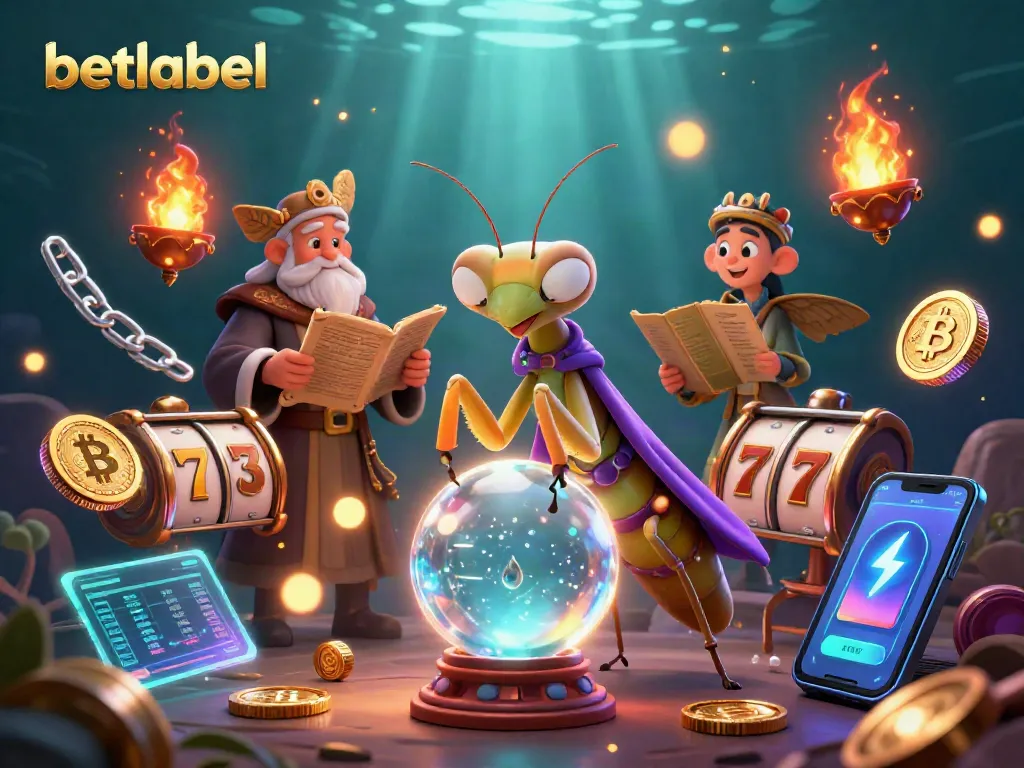 Increase your chances of winning at Betlabel with this engaging 3D casino illustration showcasing fortune tellers and games.